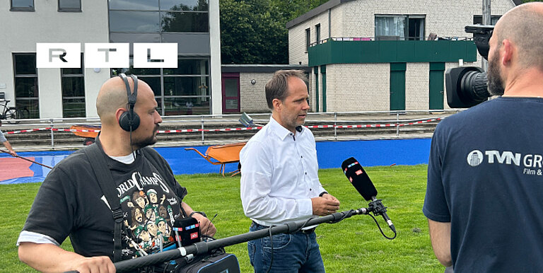 RTL TV Beitrag: Vom Granulat zur Laufbahn